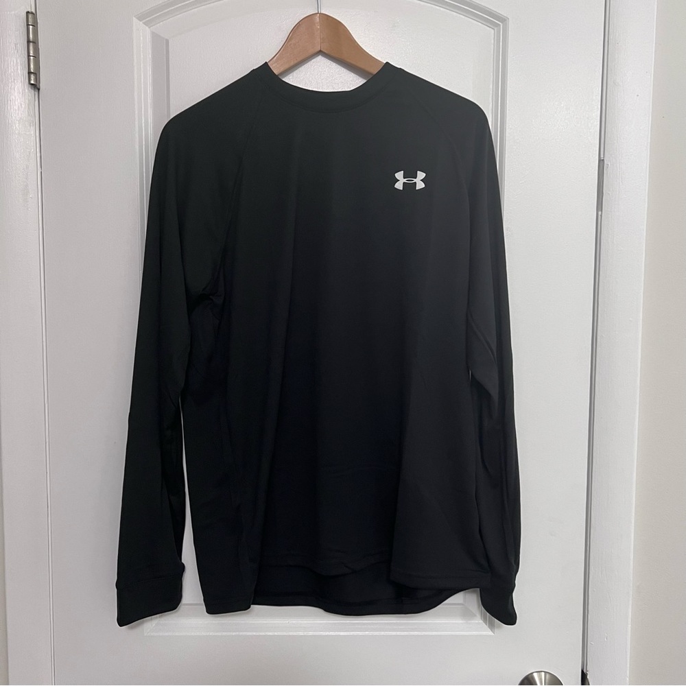 NWT Under Armour Heat Gear LS Black T-shirt Men's Medium